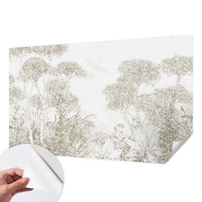 Självhäftande fotovägg med motiv av tropisk vegetation