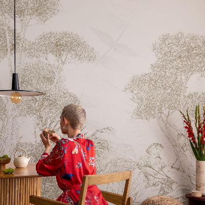 Självhäftande fotovägg Tropisk vegetation