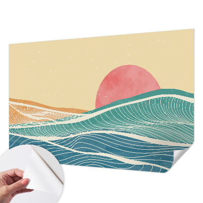 Peel and stick fototapet Havsvågor