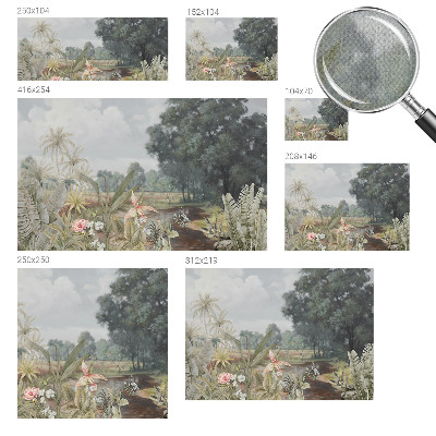 Fototapet barn Exotiskt landskap