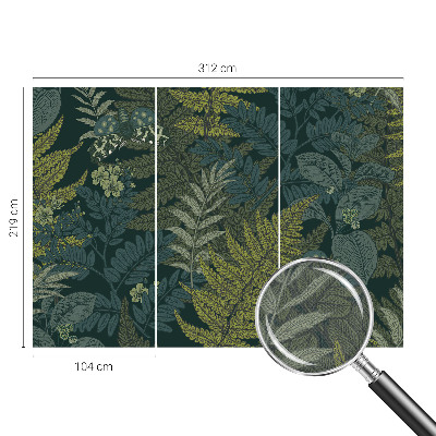 Peel and stick fototapet Grön elegans