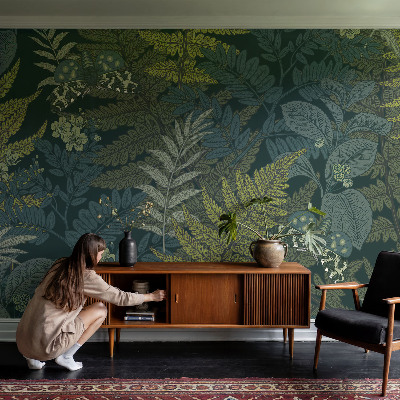 Peel and stick fototapet Grön elegans