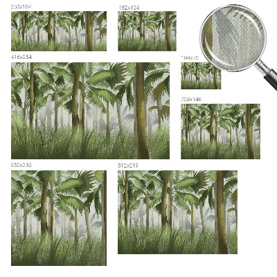 Självhäftande fototapet Tropisk skog