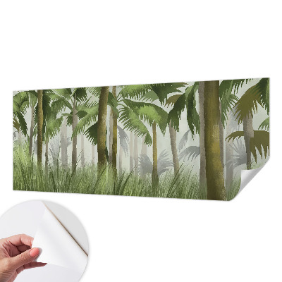 Självhäftande fototapet med motiv av en tropisk skog
