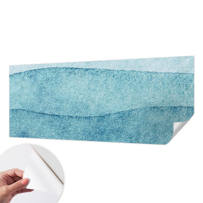 Självhäftande fotovägg Blå vågor