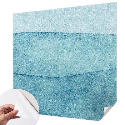 Självhäftande fotovägg Blå vågor