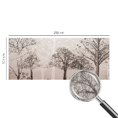 3D fototapet Ömtåliga träd