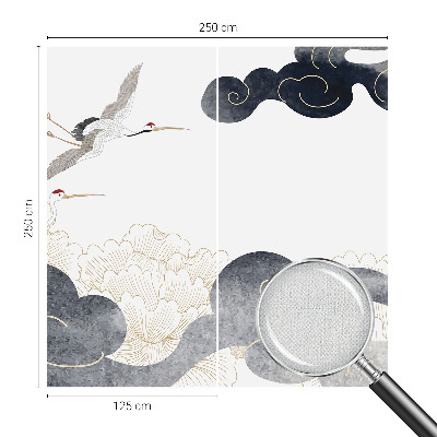 Fototapet barnrum Tranor i flygning