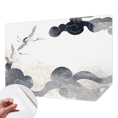 Fototapet barnrum Tranor i flygning