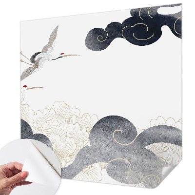 Fototapet barnrum Tranor i flygning