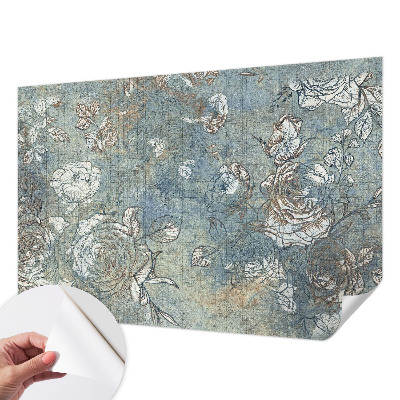 Självhäftande fototapet Romantiska rosor