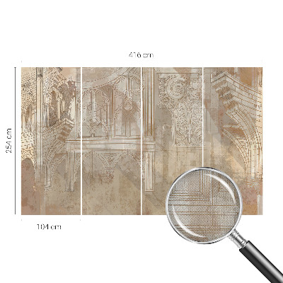 Fototapet för barn med motiv av historiska ornament