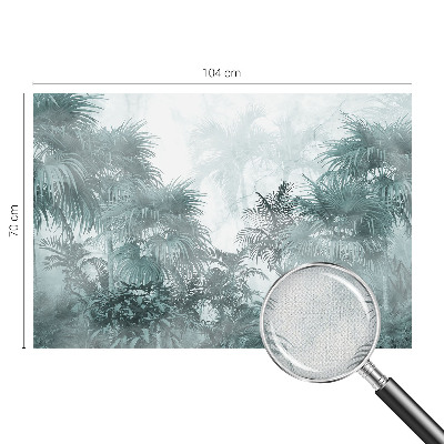Peel and stick fototapet med exotiskt grönt motiv