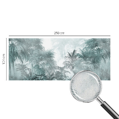 Peel and stick fototapet med exotiskt grönt motiv