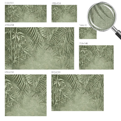 3D fototapet med motiv av ett bambuparadis