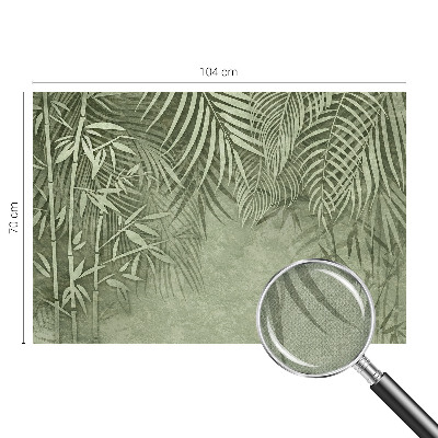 3D fototapet med motiv av ett bambuparadis