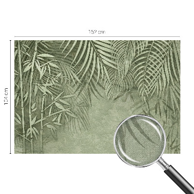 3D fototapet med motiv av ett bambuparadis