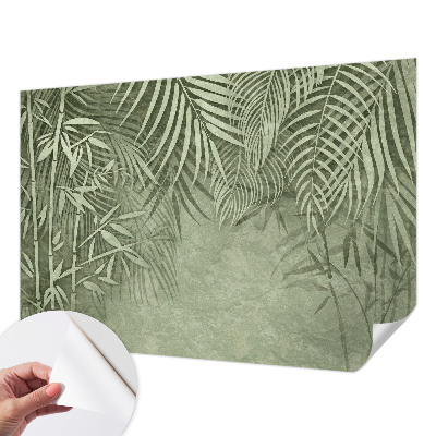 3D fototapet med motiv av ett bambuparadis