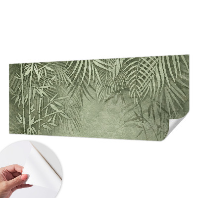 3D fototapet med motiv av ett bambuparadis