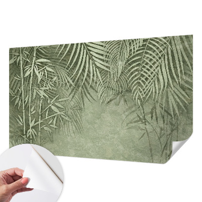 3D fototapet med motiv av ett bambuparadis