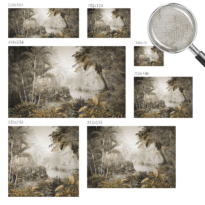 Fototapet barnrum med motiv av en tropisk skog