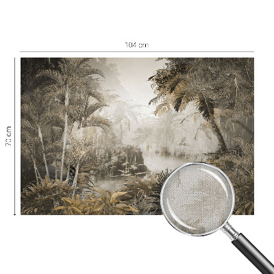 Fototapet barnrum med motiv av en tropisk skog