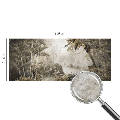 Fototapet barnrum med motiv av en tropisk skog