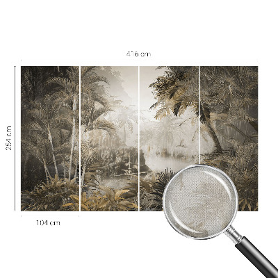 Fototapet barnrum med motiv av en tropisk skog