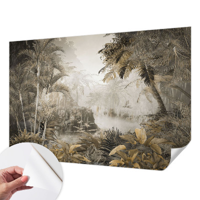 Fototapet barnrum med motiv av en tropisk skog