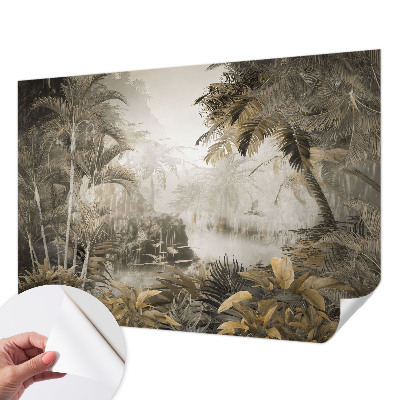 Fototapet barnrum med motiv av en tropisk skog