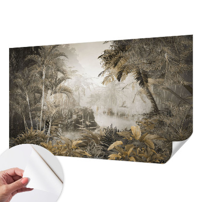 Fototapet barnrum med motiv av en tropisk skog