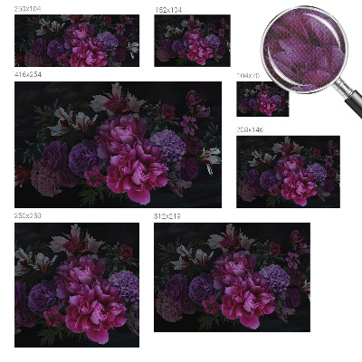 Självhäftande fototapet med blommigt mönster för en elegant inredning
