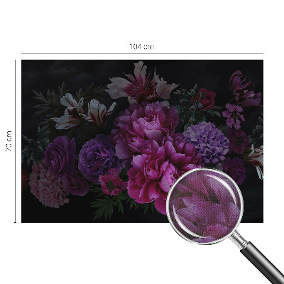Självhäftande fototapet med blommigt mönster för en elegant inredning