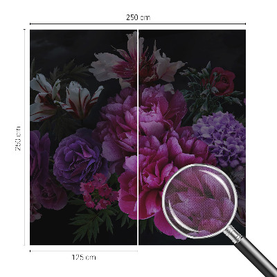 Självhäftande fototapet med blommigt mönster för en elegant inredning