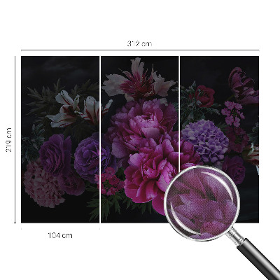 Självhäftande fototapet med blommigt mönster för en elegant inredning