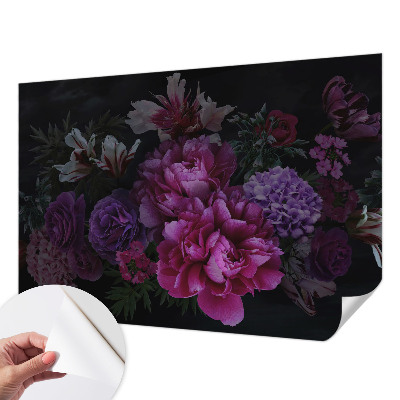 Självhäftande fototapet med blommigt mönster för en elegant inredning