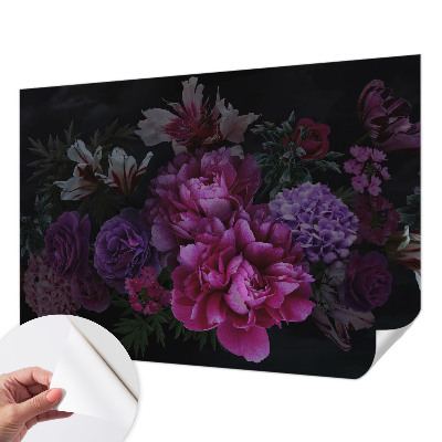 Självhäftande fototapet med blommigt mönster för en elegant inredning