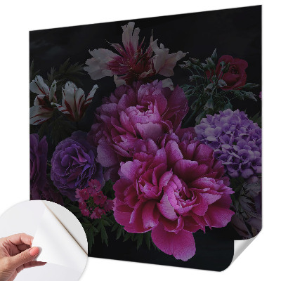 Självhäftande fototapet med blommigt mönster för en elegant inredning