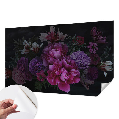 Självhäftande fototapet med blommigt mönster för en elegant inredning