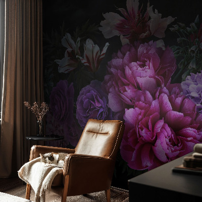 Självhäftande fototapet med blommigt mönster för en elegant inredning