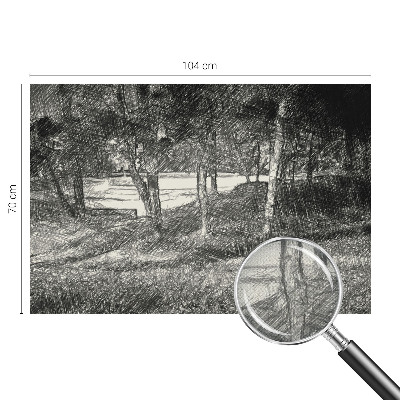 Självhäftande fotovägg Ett fridfullt landskap