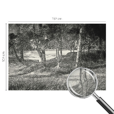 Självhäftande fotovägg Ett fridfullt landskap