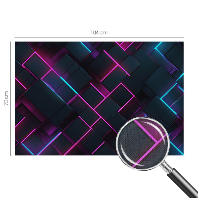Fototapet för barn med neongeometriskt mönster