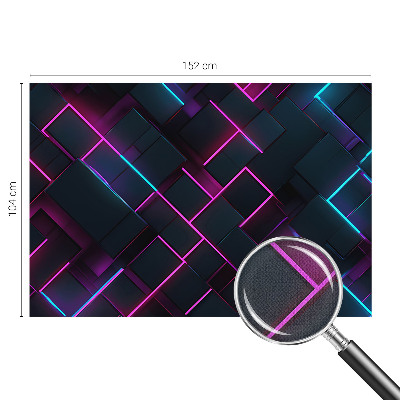 Fototapet för barn med neongeometriskt mönster