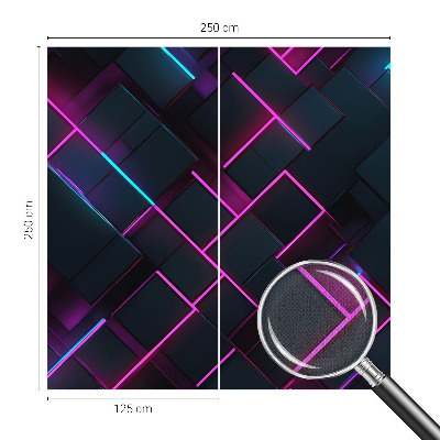 Fototapet för barn med neongeometriskt mönster