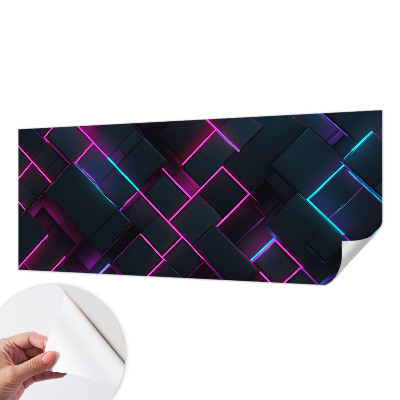 Fototapet för barn med neongeometriskt mönster