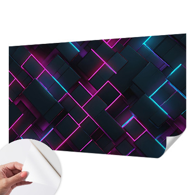Fototapet för barn med neongeometriskt mönster