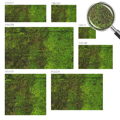 Självhäftande fototapet Grön matta