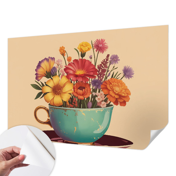 Fototapet barn En färgglad bukett