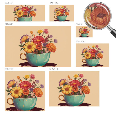 Fototapet barn En färgglad bukett